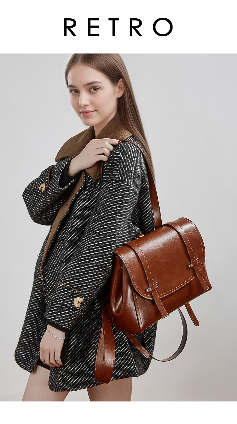 Mochila de Cuero Grande 3 en 1