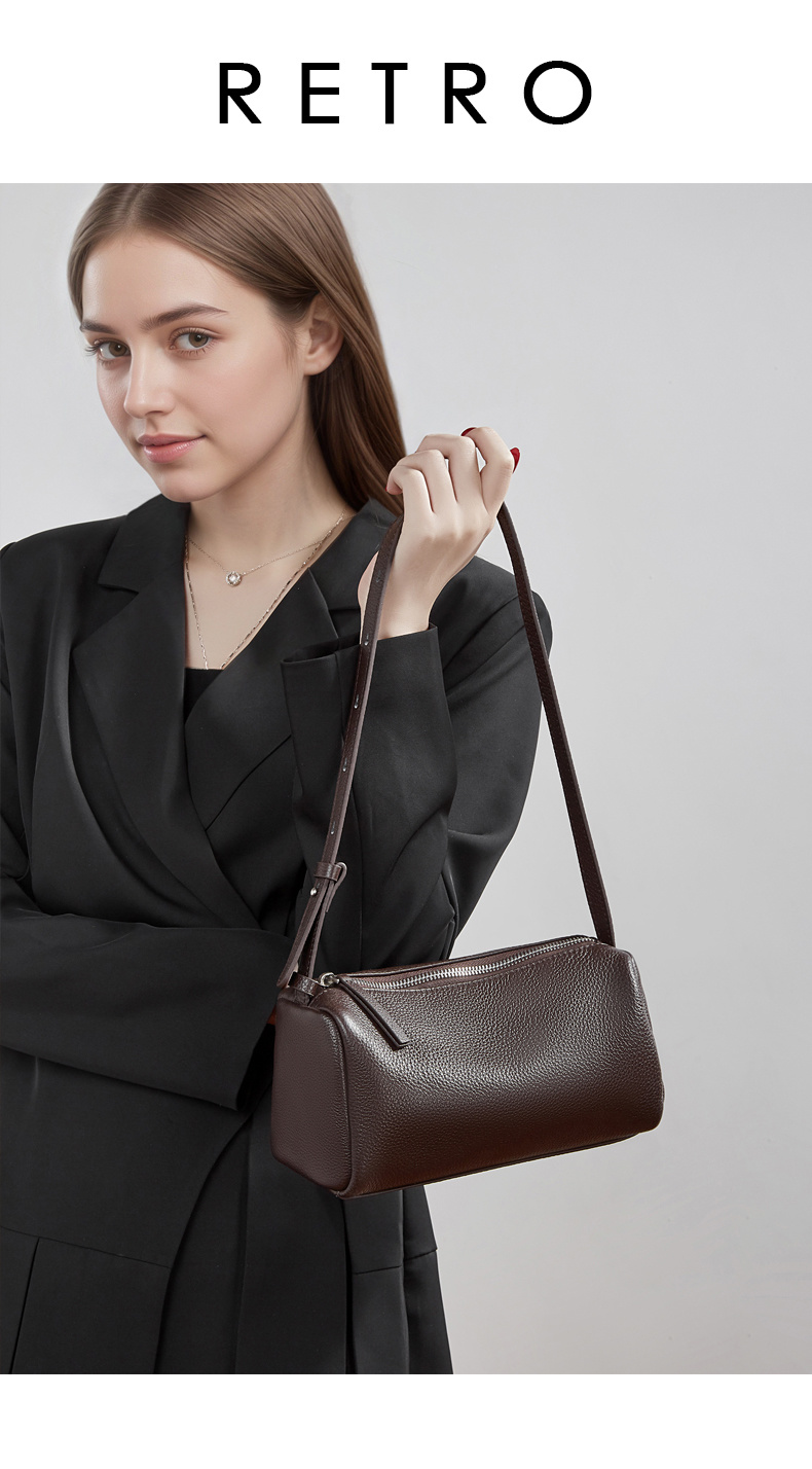 Bolso Almohada Cuero Suave Crossbody