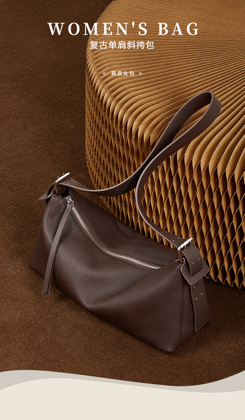 Baguette Bag Cuero Vegetal Hombro Crossbody