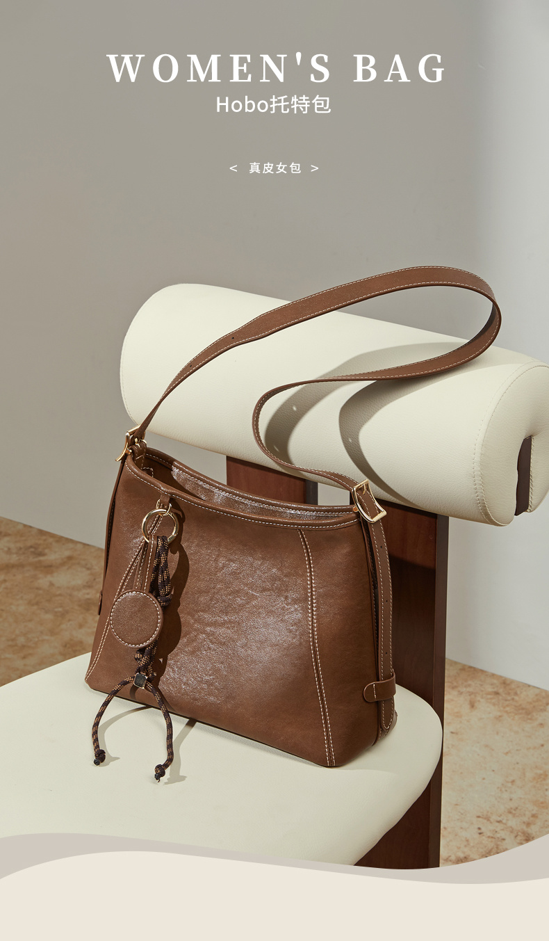 Bolso Hobo Cuero Hombro Crossbody 2026